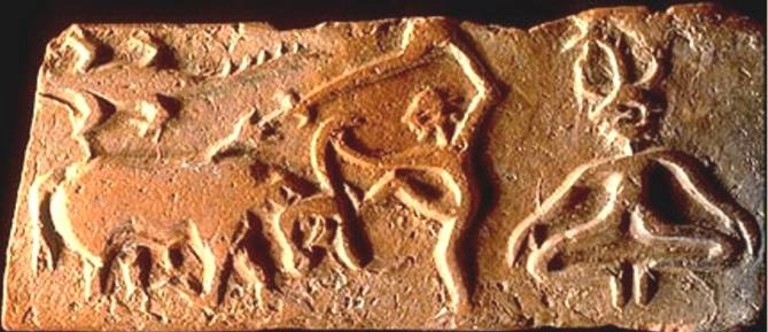 Изображение, символизирующее победу над Животным началом, (Хараппская цивилизация; III–II тыс. до н. э.; долина Инда, Южная Азия).