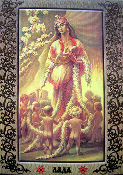 goddess of spring, harvest and love and the goddess Lada Makosh (Moksha, Mokos, Mokosh)
