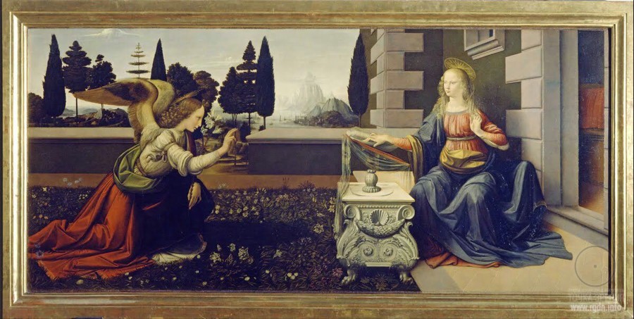 Leonardo da Vinci. The Annunciation
