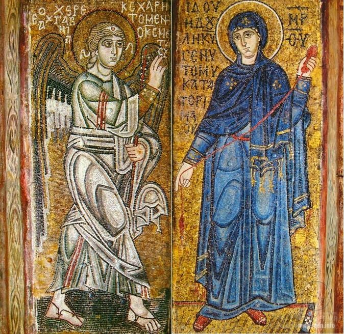 Archangel Gabriel and Virgin Mary