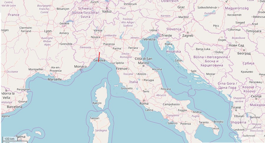 карта Италии