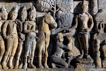 Барельефы Боробудура