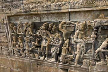 Барельефы Боробудура