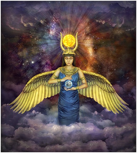 богиня Исида и знак АллатРа