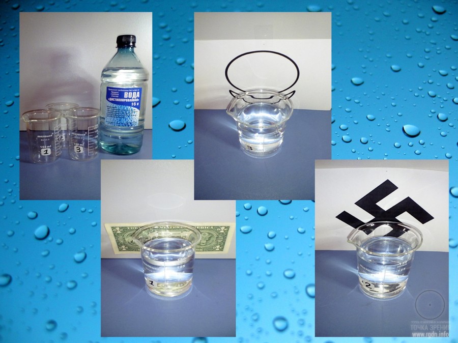эксперимент со структурой воды и знаками