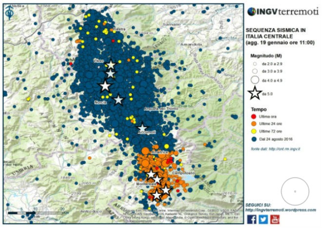 землетрясения в Италии