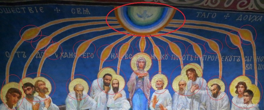 древняя роспись Кирилловской церкви, Богородица