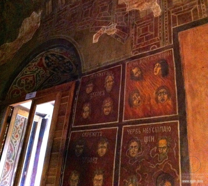 древняя роспись Кирилловской церкви в Киеве