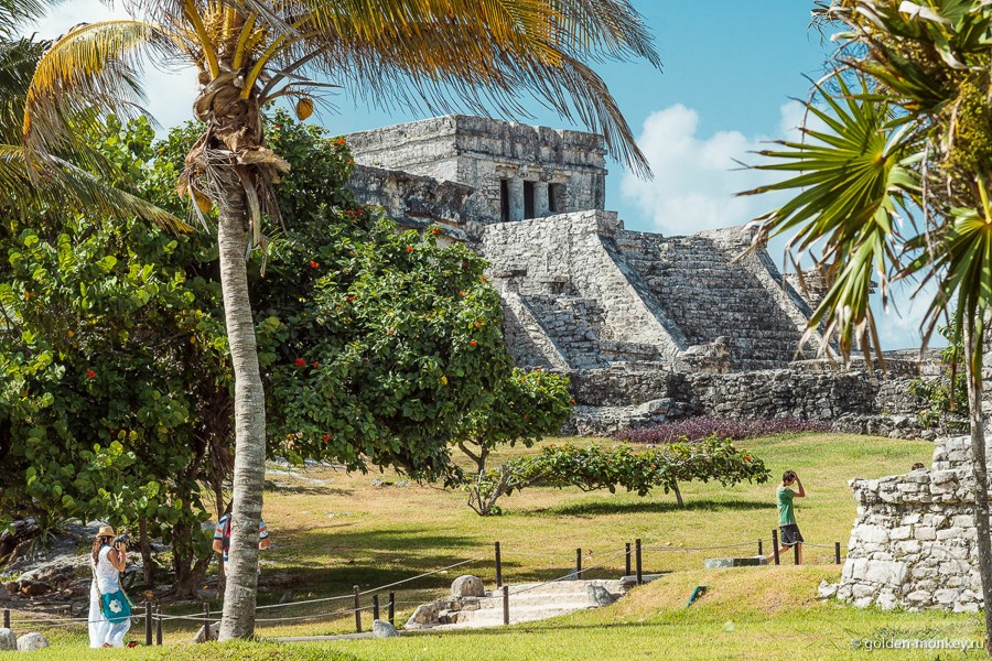 Сама «город рассвета» (Тулум), мексиканские пирамиды майя