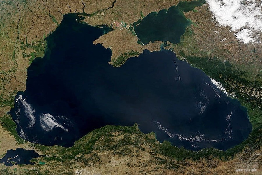 Чёрное море, вид из космоса