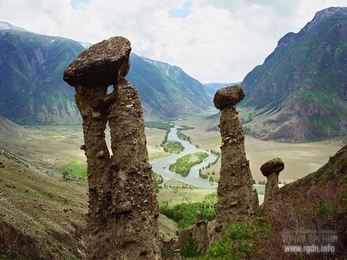 Каменные грибы урочища Ак-курум, Республика Алтай
