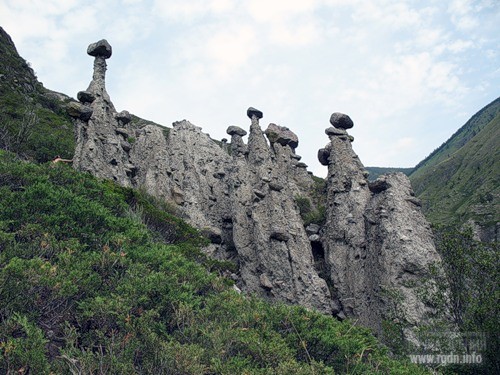 Каменные грибы урочища Ак-курум, Республика Алтай