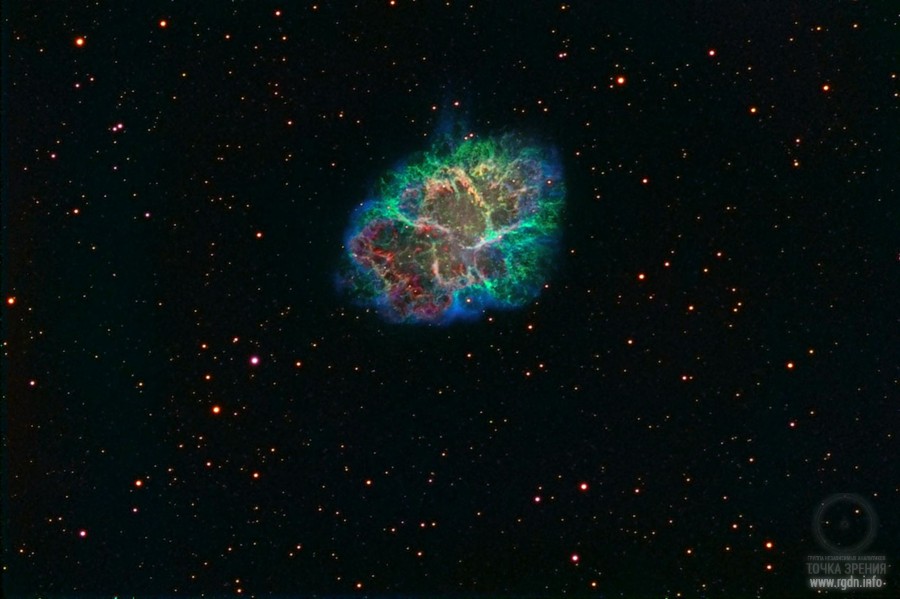 Крабовидная туманность M1 NGC 1952, Taurus A