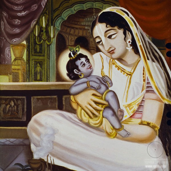 Деваки и Кришна,мать и младенец