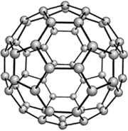 Углеродный скелет молекулы C60-фуллерена