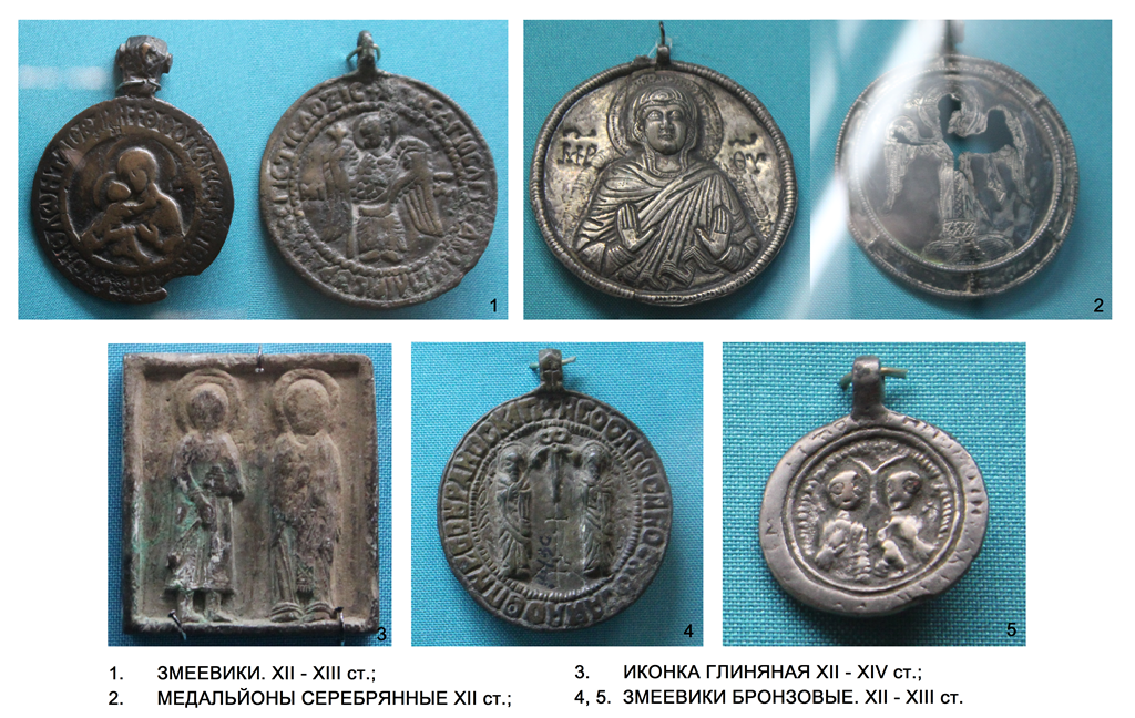 медальоны с Богородицей, Киевская Русь