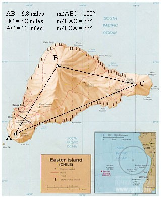 остров пасхи, треугольник