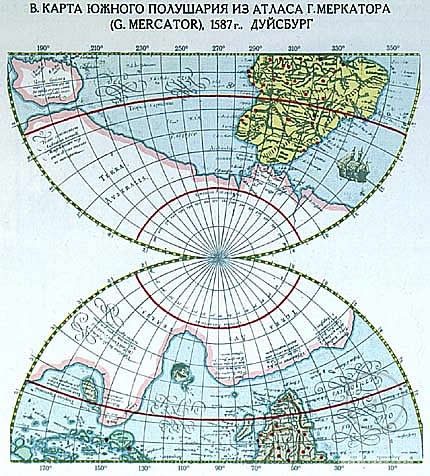 древняя карта мира